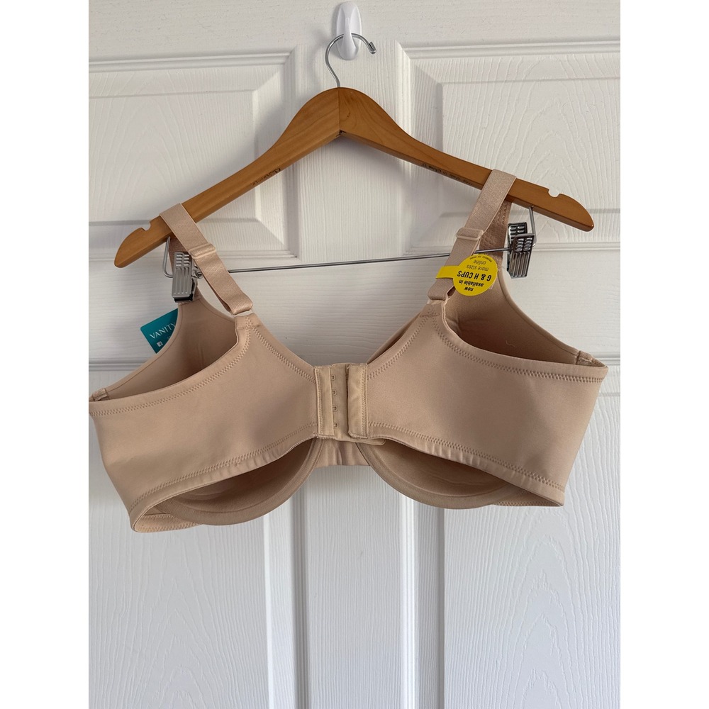 Vanity Fair 40DD Full Figure Back Smoothing Underwire Bra New With Tags Tan - Picture 6 of 7